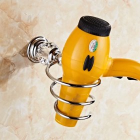 Resim Sanlindou Havlu Askısı Duvara Monte Banyo Aksesuarları Seti Kristal Katı Pirinç Banyo Donanım Setleri Krom Tuvalet Fırçası Tutucu | Banyo Donanım Setleri(Yurt Dışından) 