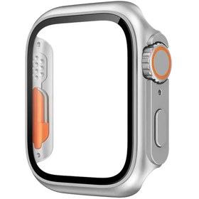 Resim Forzacase Apple Watch 8 41mm ile uyumlu Full Ekran Kasa Koruyucu ve Watch Ultra Çevirici Kılıf FC397 