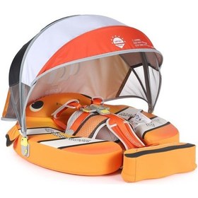 Resim Mambobaby Yüzme Simidi - Clownfish, Emniyetli, Gölgelikli Ve Ayak Destekli 