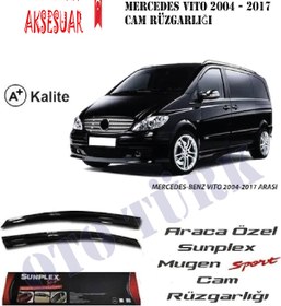 Resim Mercedes Vito 2004-2017 Mugen Cam Rüzgarlığı Ön 