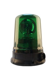 Resim Mesan Ø140 İkaz Lamba Döner Buzzer 220Vac Yeşil 220Vac Ms 8918.2.220Vac 