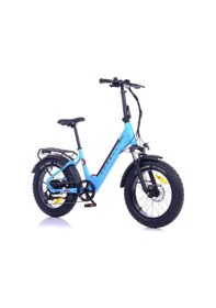 Resim Corelli Remix 20 Jant Katlanabilir Fat Bike Elektrikli Bisiklet Gri Mavi 