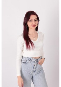 Resim Busem S0015897 Kadın Bluz Ekru 