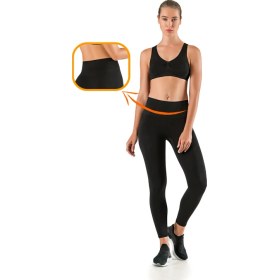 Resim Modanty Korsajlı Uzun Tayt Seamless Dikişsiz Örme Siyah Toparlayıcı 