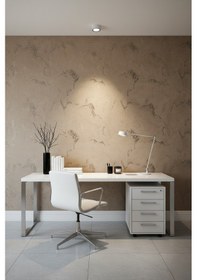Resim İthal 16m2 Duvar Kağıdı 3boyutlu Yeniii Mermer Desen Simli Silinebilir Altın - Krem 