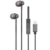Resim Hytech HY-XBK59 Siyah iPhone Telefon Uyumlu Lightning Konnektörlü Metal Bluetooth Kulaklık 