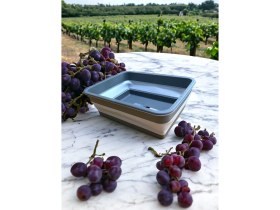 Resim Magic Katlanır Badya Manikür Leğen Kova Akordiyon Katlanabilir 4 L Antrasit/gri 