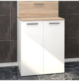 Resim Denko Vento 70 Cm Mdf Çamaşır Makinesi Banyo Dolabı Takımı Çok Renkli 