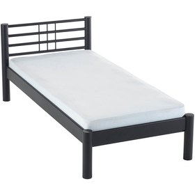 Resim Unimet Asos-s Tek Kişilik Ferforje Metal Karyola-siyah (AHŞAP LATALI) 