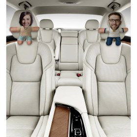 Resim Bk Gift Kişiye Özel Kostümlü 2’li Araç Koltuk Bebek Yastığı-6 