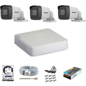 Resim Hikvision Haıkon 3 Kameralı Güvenlik Kamera Hazır Set 