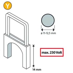 Resim Novus Y/14 Tip İzoleli Kablo Zımba Teli 350 Li Paket 