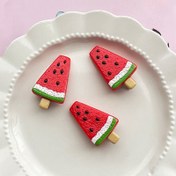 Resim 3 Adet Şirin Kavun Popsicle Saç İğneleri - Yaz Eğlencesi için Mükemmel - Normal Saç Tipleri için Uygun 