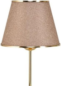 Resim Bohhem Star Gold Ayaklı Abajur Şeritli Kumbeji Kumaş Başlık Yatak Odası Salon Masa Lambası Kumbeji 