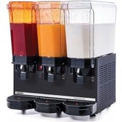 Resim Samıxır Klasik Triple, 2 Fıskiyeli, 1 Karıştırıcılı Soğuk İçecek Dispenseri 20+20+20 Litre Siyah-97192 