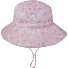 Resim Uv Gunes Korumalı Şapka Upf50+ Pembe Unicorn Sapka Pembe 