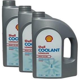 Resim Shell Coolant LongLife Kırmızı Hazır Antifriz 3 Litre -37 C (3 Adet) 
