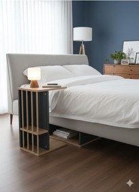 Resim Pint C Tipi Koltuk Yanı Sehpası Dergilikli Laptop Kahve Yan Sehpası Çam - Negro - Cappucino Çam - Negro - Cappucino 