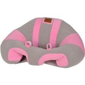 Resim Bebek Oturma Destek Minderi Gri Pembe 