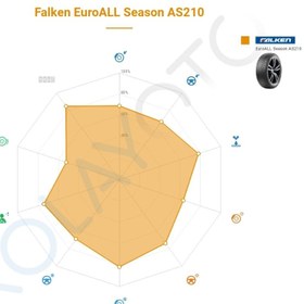 Resim Falken 205/55 R16 91H TL Euroall Season AS210 Dört Mevsim Oto Lastiği (Üretim Yılı: 2025) 