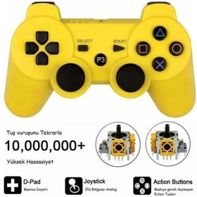 Resim Leons Oyun Kolu Ps3 Uyumlu Gamepad Kol Ps3 Uyumlu Kablosuz Analog Oyun Kolu Şarjlı 