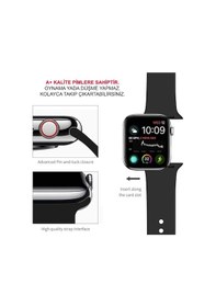Resim Apple Uyumlu Watch Kordon 2 3 4 5 6 Se 38 40 MM Kordon Silikon Kayış 
