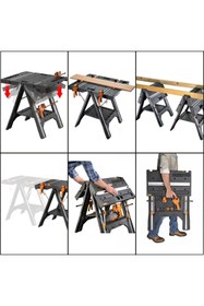 Resim Genel Markalar WX051 Çok Fonksiyonlu Katlanabilir Çalışma Tezgâhı + 2 Adet Tetik İşkence 