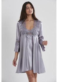 Resim Pierre Cardin Kadın Altılı Saten Çeyiz Seti 6325 - Royal 