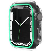 Resim Binano Apple Watch 42mm Fosforlu Kasa Koruyucu Mavi 