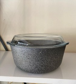 Resim İmren Collection Granit Kaplamalı Yuvarlak Kapaklı Borcam 
