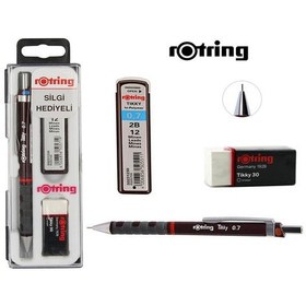 Resim Rotring Tikky Versatil Kalem 0.5 MM Okul Seti - Kırmızı 