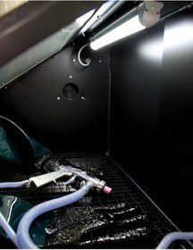 Resim Worldforce 110 Litre Ful Set Kumlama Makinesi Kabinli Kumlama 