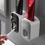 Resim Otomatik Lüks Diş Macunu Dağıtıcısı - Duvara Monte, Matkap Gerektirmeyen Kurulum, Taşınabilir Banyo Aksesuarı 