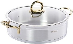 Resim Hisar Orion Titanyum Gold 8 Parça Çelik Tencere Seti 