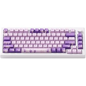 Resim AKKO MOD 007 HE PC Purple Melody Hall Effect Manyetik Switch RGB Hotswap Mekanik Gaming Klavye 