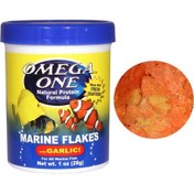 Resim Omega One Marine Flakes With Garlic 28g 
