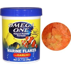 Resim Omega One Marine Flakes With Garlic 28g 