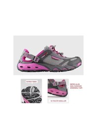 Resim Humtto 2605 Su Tahliyeli Yazlık Trekking Kadın Ayakkabı Füme 