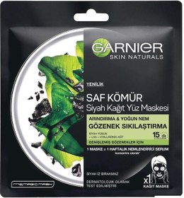 Resim Garnier Skin Naturals Gözenek Sıkılaştırma Siyah Kağıt Maske 