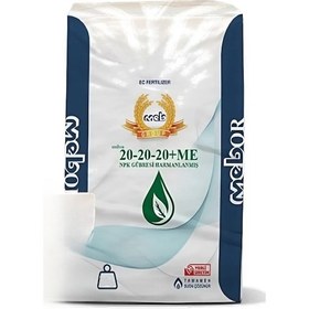 Resim Meb Mebor 20 20 20 Harmanlanmış Npk Gübresi 25 Kg, Azot, Fosfor, Potasyum, Bor, Bakır, Demir, Mangan 25 KG 