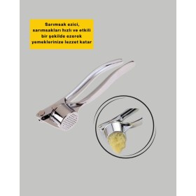 Resim Feyza Design Sarımsak Ezici, Kolay Kullanım ve Dayanıklı Gövde, Pratik Mutfak Aleti 