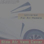 Resim Hightower Evrensel Araç Yan Kanat Spoiler Rüzgar Bıçağı Yan Yüzgeç Siyah Aksesuar 