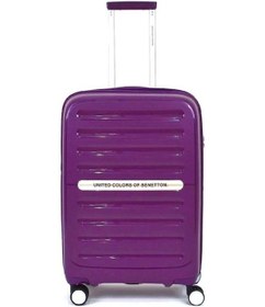 Resim United Colors Of Benetton Benetton Büyük Boy %100 Polipropilen Valiz Mor Bnt1000 Mor 