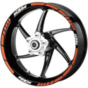 Resim Deeb Ktm Jant Şeridi Turuncu Beyaz Model X N11.52804 