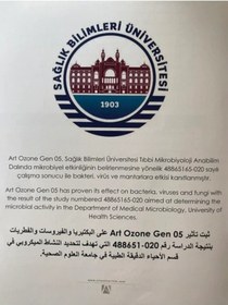 Resim Artozonegen Ozon Jeneratörü Hava Temizleme Yeşil 