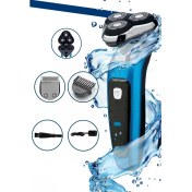 Resim Goldmaster Kablosuz Islak/Kuru Tıraş Makinesi – Ultra Yakın ve Pürüzsüz Tıraş, Su Geçirmez, Dijital Ekran, Mavi 