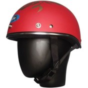 Resim MOTOANL Motosiklet Kaskı Abs Materıal Yarım Chopper Model Kask Vespa Scooter Mat Rose 