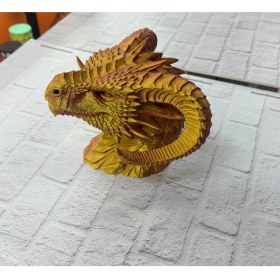 Resim Bucuks Mey Ithalat® Altın Kırmızı Ejderha Figürü 