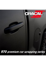 Resim Oracal 970 Seri Hava Kanallı Mat Siyah Cast Araç Kaplama Folyosu 