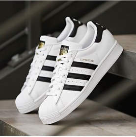 Resim Adidas Superstar Spor Ayakkabı Erkek Beyaz 